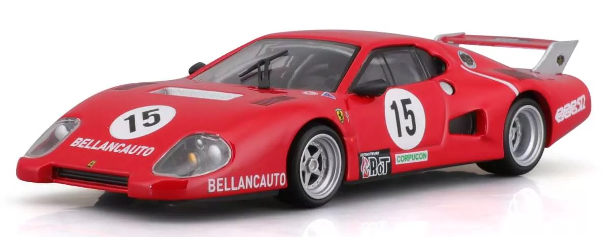 Burago 1836308-R 1:43 Ferrari Racing 512 BB2 séie 1981