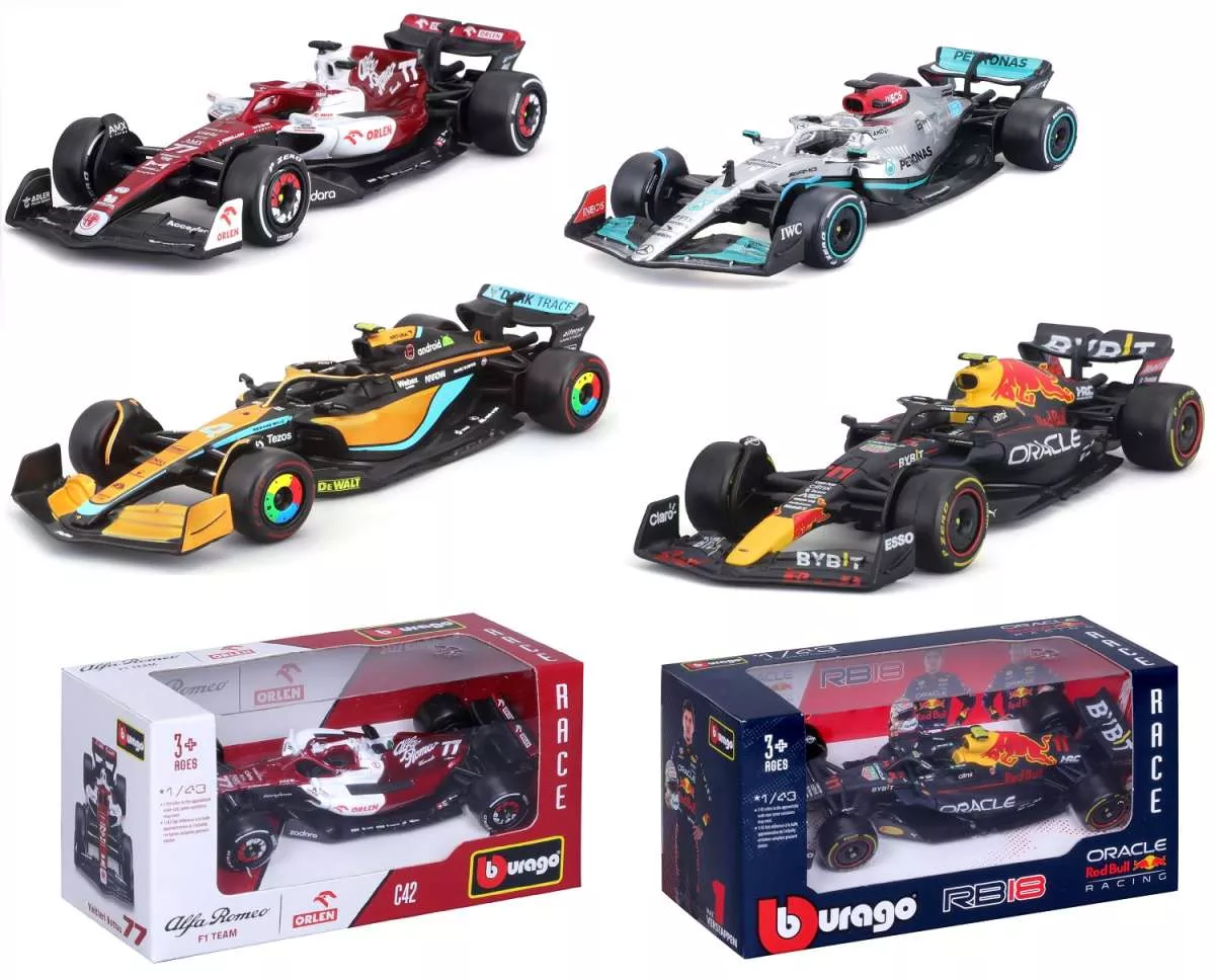 Burago 1838100 1:43 formule 1 modèles assortis