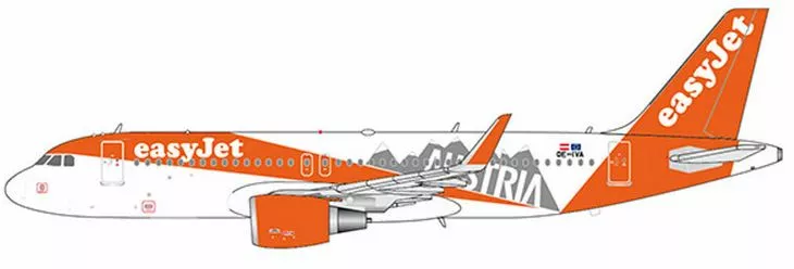JC Wings A320 1:400 EasyJet OE-IVA