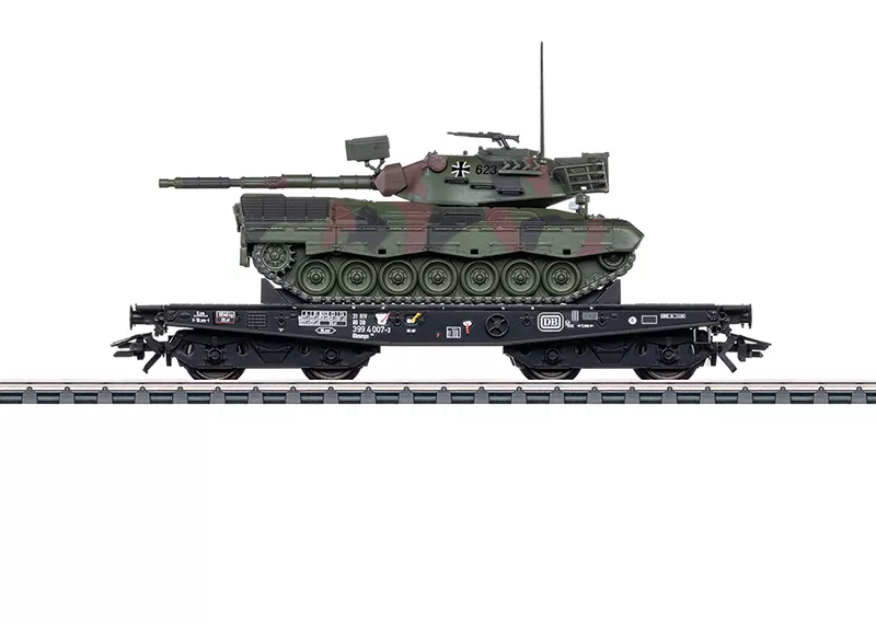 Märklin 48879 HO DB Rlmmps avec char Leopard I ép. IV