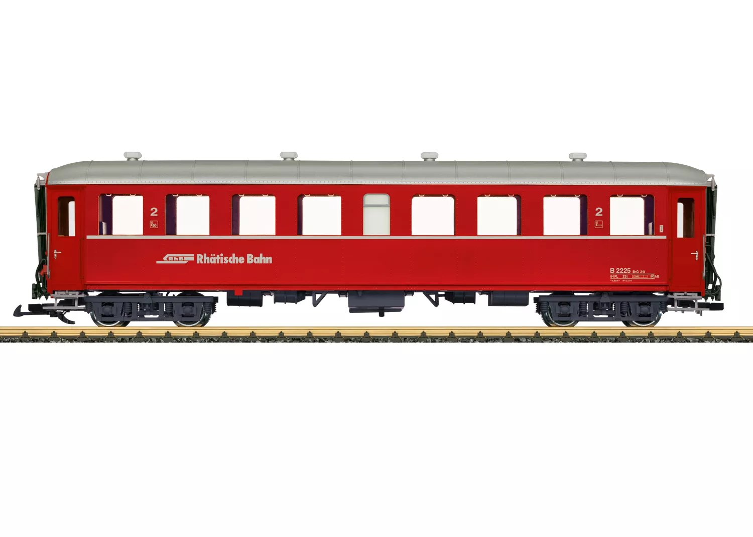 LGB 31527 IIm RhB voiture 2 cl. avec éclérage intérieur