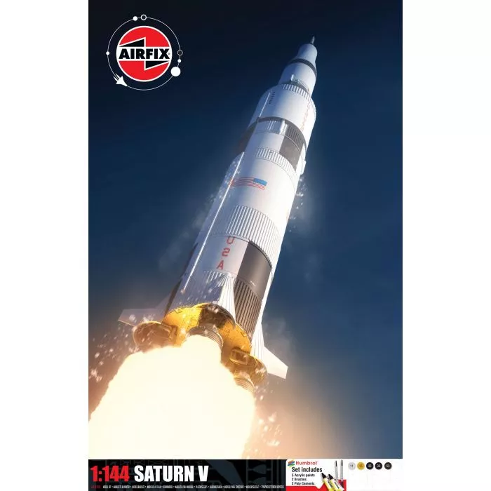 Airfix 50201 1:144 fusée Saturn V avec peihture, colle et pinceaux